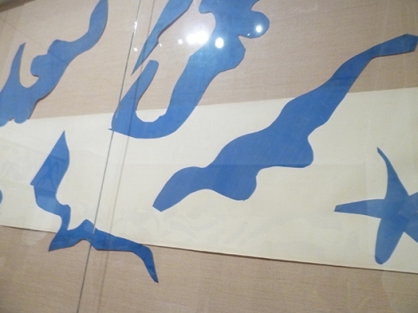 Henri Matisse, MoMA, Museum of Modern Art, Cutouts, Colorful, Abstract, French, Art Exhibit, New York, Divers, Swimming Pool, Blue, Tan