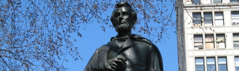 Abraham Lincoln, Union Square Park, George Washington, Independence Staff, Henry Kirke Brown, Lincoln Building, the Great Emancipator, Fiorello H. La Guardia, Bronze, Sculpture